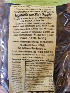 Frantoio Ambrosini Tagliatelle al Nero di Seppia
