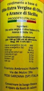 Olio extravergine di oliva alle arance di Sicilia - Nuova Produzione - condimento - immagine 2